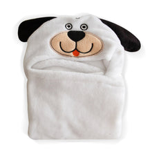 Soft Fleece Baby Coral Bag Blanket Towel Animal Shape Hooded Bathrobe Towel