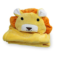 Soft Fleece Baby Coral Bag Blanket Towel Animal Shape Hooded Bathrobe Towel