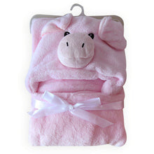 Soft Fleece Baby Coral Bag Blanket Towel Animal Shape Hooded Bathrobe Towel