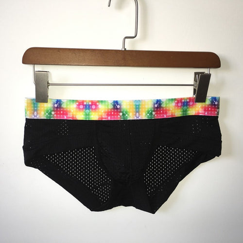 Soft Men's Comfy Bulge Pouch Mesh Briefs Underwear Thong Short Mens Underpants Trunks Homme