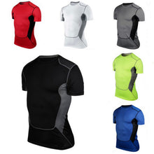 Soft Mens T-Shirt Fitness Muscle Stretch Short Sleeve Tops Tee