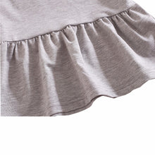 Kids Girls Dresses Long Sleeve Toddler Children Baby Girl O-neck Ruffles Princess Dress Clothes
