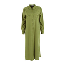 Women Chiffon Dress Single Breasted Lapel Tops Casual Loose Long Sleeve Dresses Robe Femme