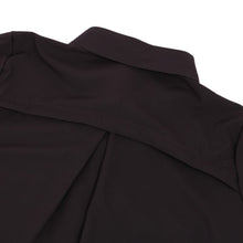 Women Chiffon Dress Single Breasted Lapel Tops Casual Loose Long Sleeve Dresses Robe Femme