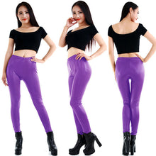 Style Sexy  Ladies Women's Faux Leather Leggings Stretchy Pants Trousers