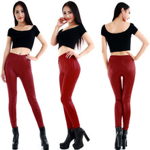 Style Sexy  Ladies Women's Faux Leather Leggings Stretchy Pants Trousers