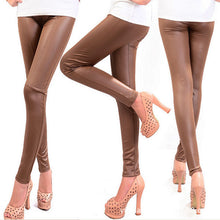 Style Sexy  Ladies Women's Faux Leather Leggings Stretchy Pants Trousers