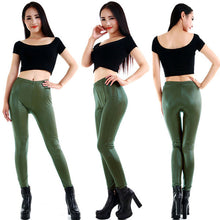 Style Sexy  Ladies Women's Faux Leather Leggings Stretchy Pants Trousers