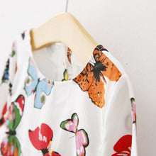 Stylish Baby Children Tunic Dress Toddler Girl Long Sleeve Butterfly Outfits