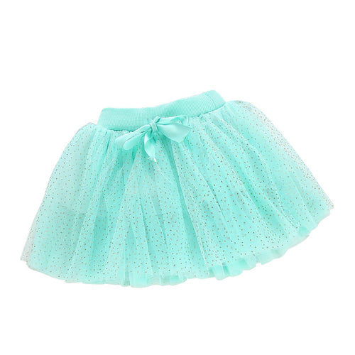 Baby Kids Girls Polka Dot Bowknot Lace Party Wedding Tutu Skirt 1-4Y