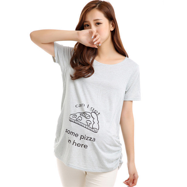 Casual Funny Maternity Nursing Women T-shirts Tops Blouse Pregnant Clothes 30 Colors