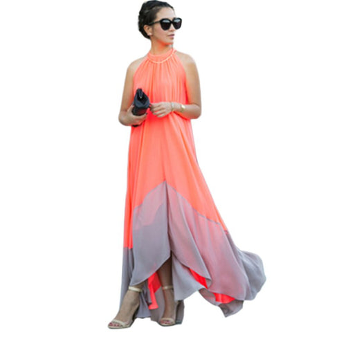 Chiffon Boho Long Maxi Evening Party Dress Women Beach Dresses