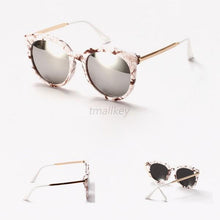Overd Round Sunglasses Women Men Mirrored Lens Metal Frame Sun Glasses Oculos Feminino