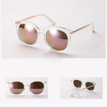 Overd Round Sunglasses Women Men Mirrored Lens Metal Frame Sun Glasses Oculos Feminino