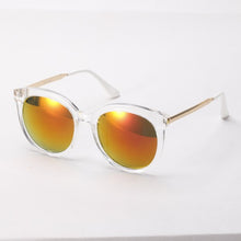Overd Round Sunglasses Women Men Mirrored Lens Metal Frame Sun Glasses Oculos Feminino