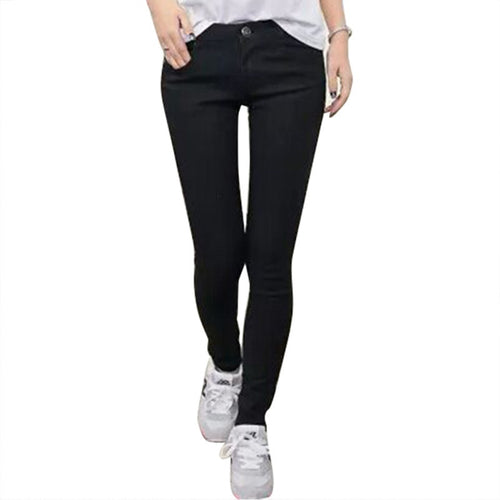 Women High Waist Jeans Casual Denim Skinny Plus  Pencil Pants