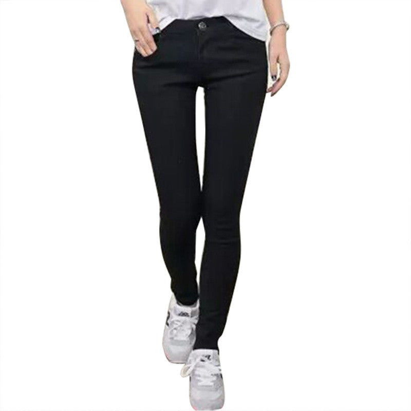 Women High Waist Jeans Casual Denim Skinny Plus  Pencil Pants