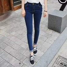 Women High Waist Jeans Casual Denim Skinny Plus  Pencil Pants