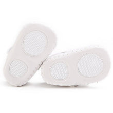 Infants Kids Soft Soled Crib Shoes Baby Girls Flat Bottom Bow Shoes Y4