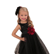 Style Sleeveless Kids Baby Girls Dresses Sequin Flower Back Bowknot Wedding Party Tutu Dress