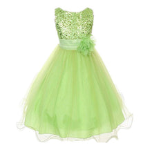 Style Sleeveless Kids Baby Girls Dresses Sequin Flower Back Bowknot Wedding Party Tutu Dress