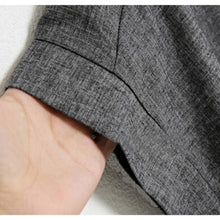 Women Casual Loose Cotton Linen Dress Short Sleeve Tunic Belt Dresses P16