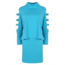 Women Dresses Big  Plus  Women Clothing 2 Piece Set Dress Casual Mini Bodycon Dress