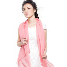 Women Long Candy Colors Soft Silk Scarf Wrap Shawl Scarves  Stole