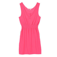 Women Party Evening Beach Slim Mini Dress Elastic Slim Waist Sleeveless Casual Dresses