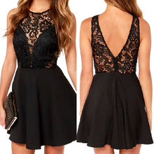 Women Sheer Lace Slim Bodycon Dress Backless Beach Party Club Mini Dress