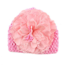Sweet Baby Kids Girls Flower Knitted Crochet Beanie Toddler Hat Cap PL1