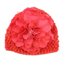 Sweet Baby Kids Girls Flower Knitted Crochet Beanie Toddler Hat Cap PL1