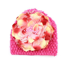 Sweet Baby Kids Girls Flower Knitted Crochet Beanie Toddler Hat Cap PL1