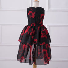 Sweet Flower O Neck Collar Sleeveless Floral Color Infant Baby Girls Dress 3-8Y Toddler Girls Birthday Party Dress PY2