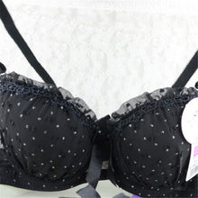 Sweet Girls Sexy Women Lace Bras Bow Push Up Bra Underwired Dot Brassiere 32 34 36 B