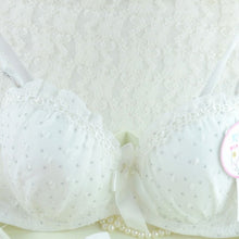 Sweet Girls Sexy Women Lace Bras Bow Push Up Bra Underwired Dot Brassiere 32 34 36 B