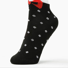 Sweet Women Girls Cute Soft Warm Cotton Polka Dots Bow Short Low Ankle Socks PY3