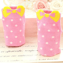Sweet Women Girls Cute Soft Warm Cotton Polka Dots Bow Short Low Ankle Socks PY3