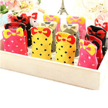 Sweet Women Girls Cute Soft Warm Cotton Polka Dots Bow Short Low Ankle Socks PY3