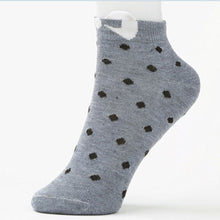 Sweet Women Girls Cute Soft Warm Cotton Polka Dots Bow Short Low Ankle Socks PY3