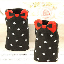 Sweet Women Girls Cute Soft Warm Cotton Polka Dots Bow Short Low Ankle Socks PY3
