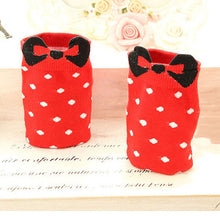 Sweet Women Girls Cute Soft Warm Cotton Polka Dots Bow Short Low Ankle Socks PY3