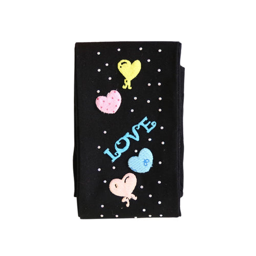 Toddler Kids Girls Baby Cotton Love Dimonds Stretch Warm Leggings Trousers