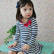 Toddler Kids Girls Dress Cute Cotton Stripe Long Sleeve Princess Clothes  Y2