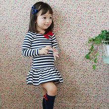 Toddler Kids Girls Dress Cute Cotton Stripe Long Sleeve Princess Clothes  Y2