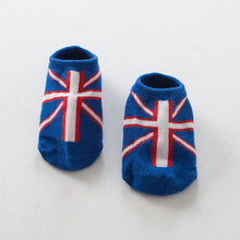 Toddlers Boy Baby Infant Girl Ankle Socks Flag Print Cotton Anti-slip Socks For 0-4 Y Y2