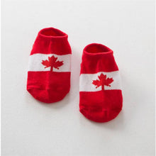 Toddlers Boy Baby Infant Girl Ankle Socks Flag Print Cotton Anti-slip Socks For 0-4 Y Y2
