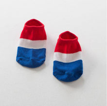 Toddlers Boy Baby Infant Girl Ankle Socks Flag Print Cotton Anti-slip Socks For 0-4 Y Y2