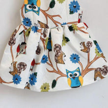 Trendy Baby Girls 2-7 Years Sleeveless Owl Print Tutu Dress One Piece Party Cocktail Dresses