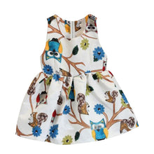 Trendy Baby Girls 2-7 Years Sleeveless Owl Print Tutu Dress One Piece Party Cocktail Dresses